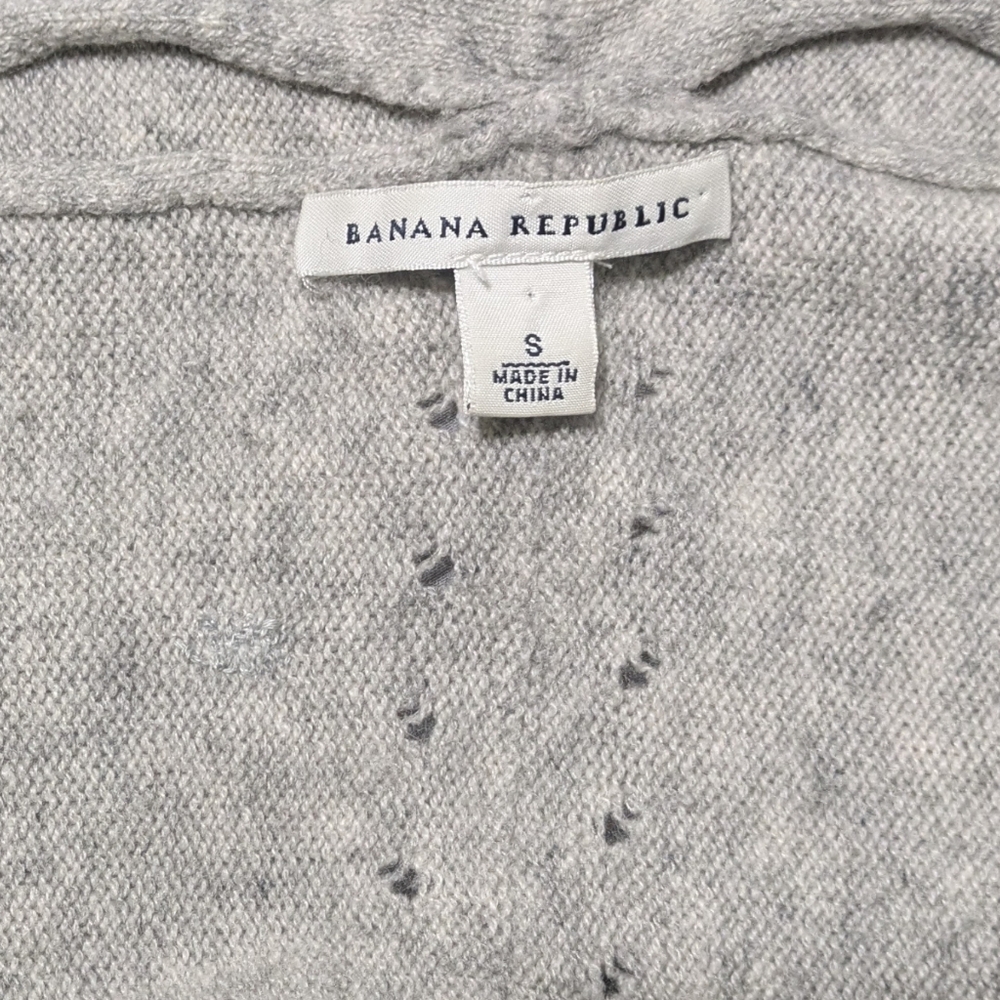 Banana Republic Gray Cashmere Cardigan Sweater Size Small - Picture 5 of 6